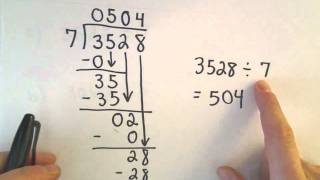 Long Division of Numbers - Arithmetic Basics, Ex 2