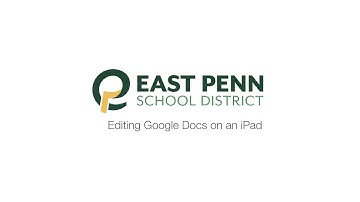 Google Classroom: Editing a Google Doc on an iPad to Turn In
