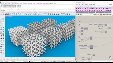 Modellazione 3D di strutture reticolari (lattice) in Grasshopper [SUB ENG]