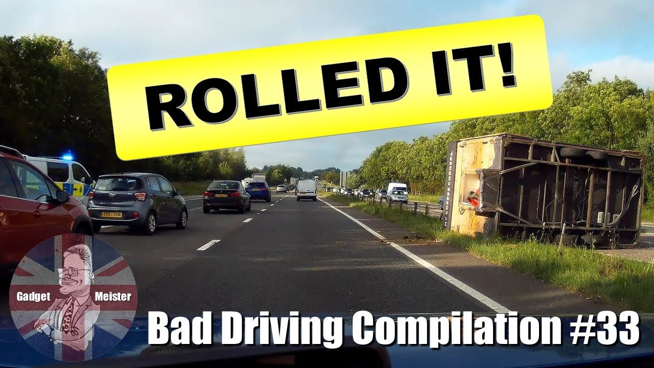 Bad Drivers UK Dash Cam Compilation #33 - YouTube