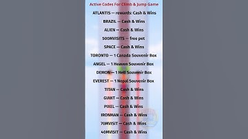 All Latest Climb and Jump Tower Codes (Roblox) | Sept 2025