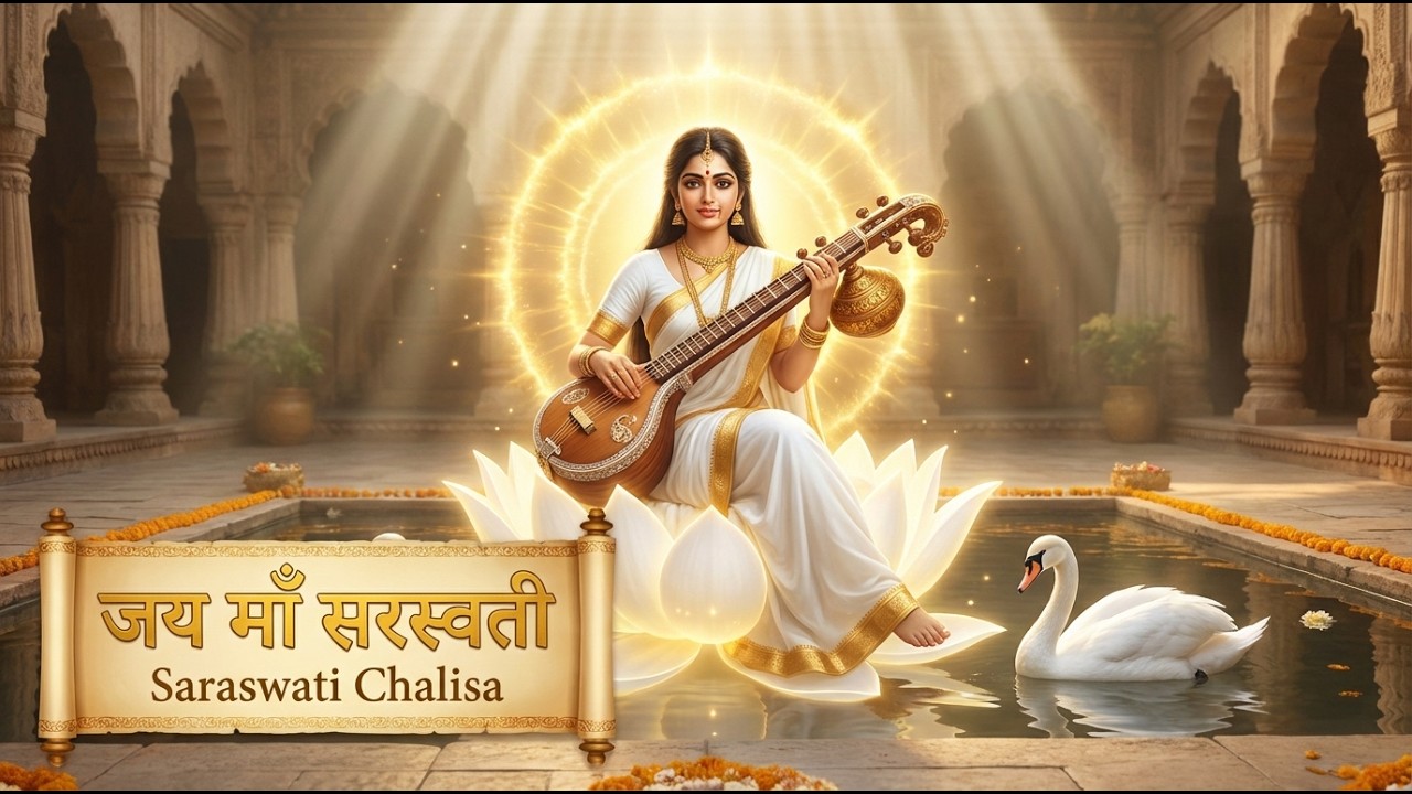 श्री सरस्वती चालीसा | Saraswati Mata Bhajan | Vidya Ki Devi | Powerful Devotional Song