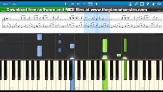 Get It Started  - Pitbull ft Shakira -- piano lesson with Synthesia screenshot 2