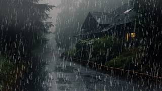 Heavy RAIN with NON Stop Thunder - SLEEP Instantly Within 2 Minutes - Relaxation, ASMR
