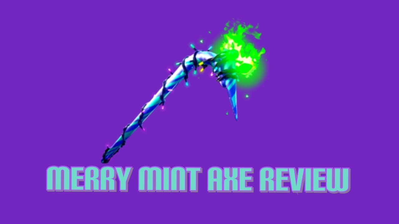Fortnite Merry Mint Pickaxe Review Gameplay/Sound effect YouTube