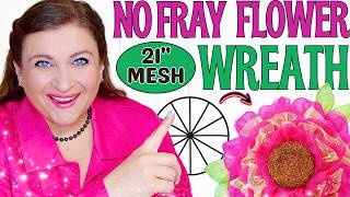 You Won't Believe This Flower Wreath is Made from Deco Mesh!