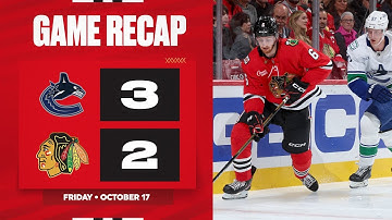 Blackhawks vs Canucks Game Highlights | 10.17.25