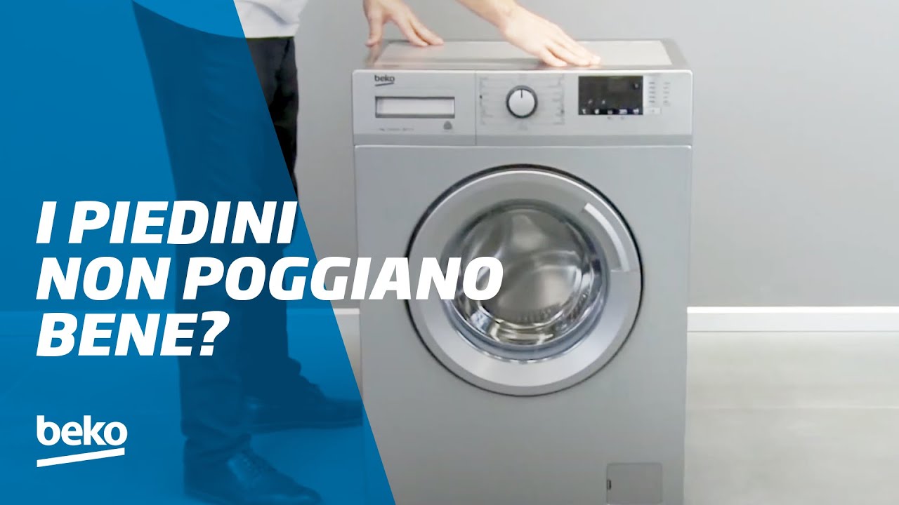 4 Piedini Regolabili Originali Per Lavatrice Beko Serie WM, WMB, WMA – Modello 2912700500