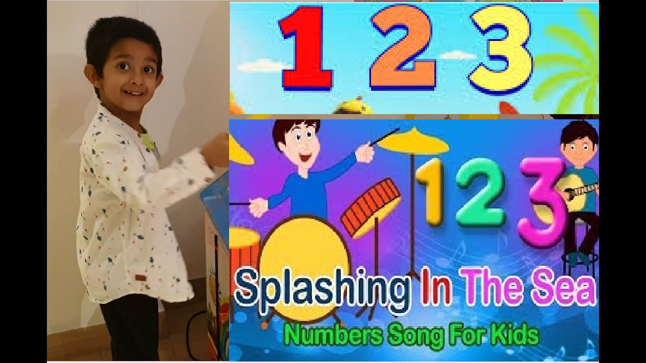 123 Splash 123 splashing in the sea | Nursery Rhymes for Children, Kids and ...