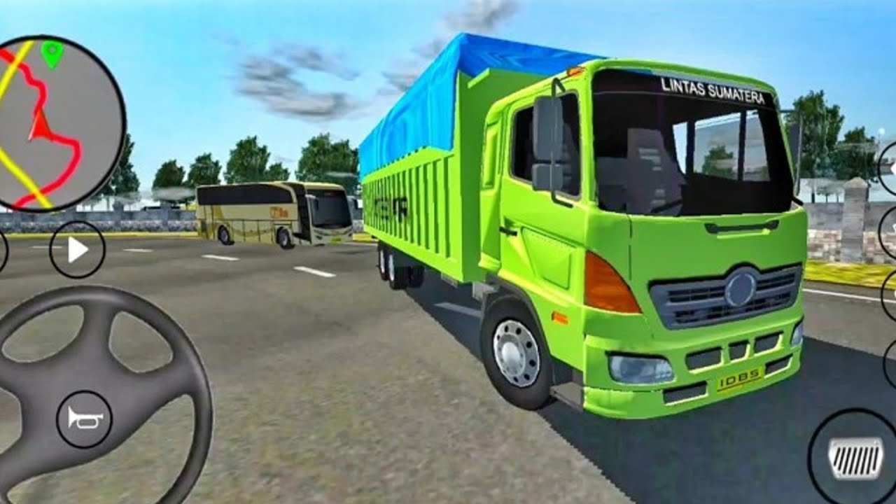 Idbs Indonesia Truck Simulator Trailer Truck Trip To Banyuwangi 2021 Android Gameplay Youtube
