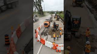 😱 This Broken Road Looks Brand New Again! #shorts #shorts#Viral#Transformation#SatisfyingVideos