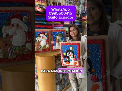 ‼️ curso 3 cuadros navideños con materiales incluidos por $25