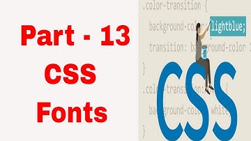 CSS Fonts in Tamil | CSS Tutorial in Tamil | Part - 13