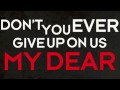 The Maine- Don't Give Up On "Us" Official lyric video