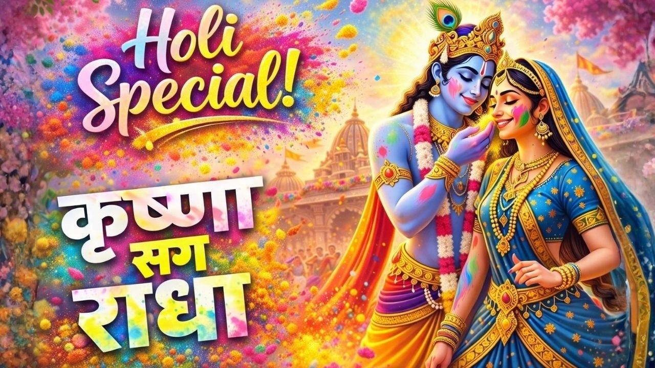 Hare Krishna Hare Rama | होली रंग उत्सव Vrindavan | Holi Special Krishna Bhajan 2026