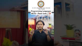 Programming Languages One Shot | AKTU Semester Exams 2026 🎯| B.Tech 🎓