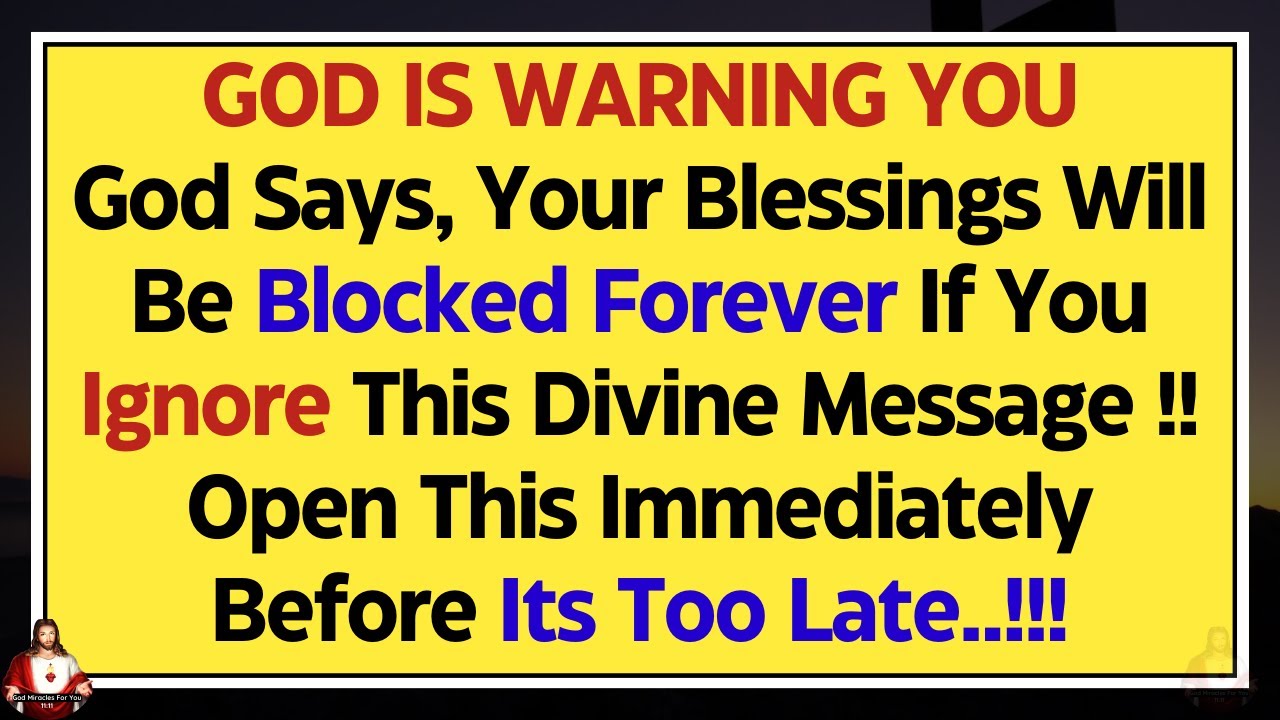 11:11💌God Says, Don't Ignore This Divine Message | God Message Today | Gods Message | God Miracles