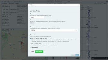 Welcome Project: Setting petrophysical zones