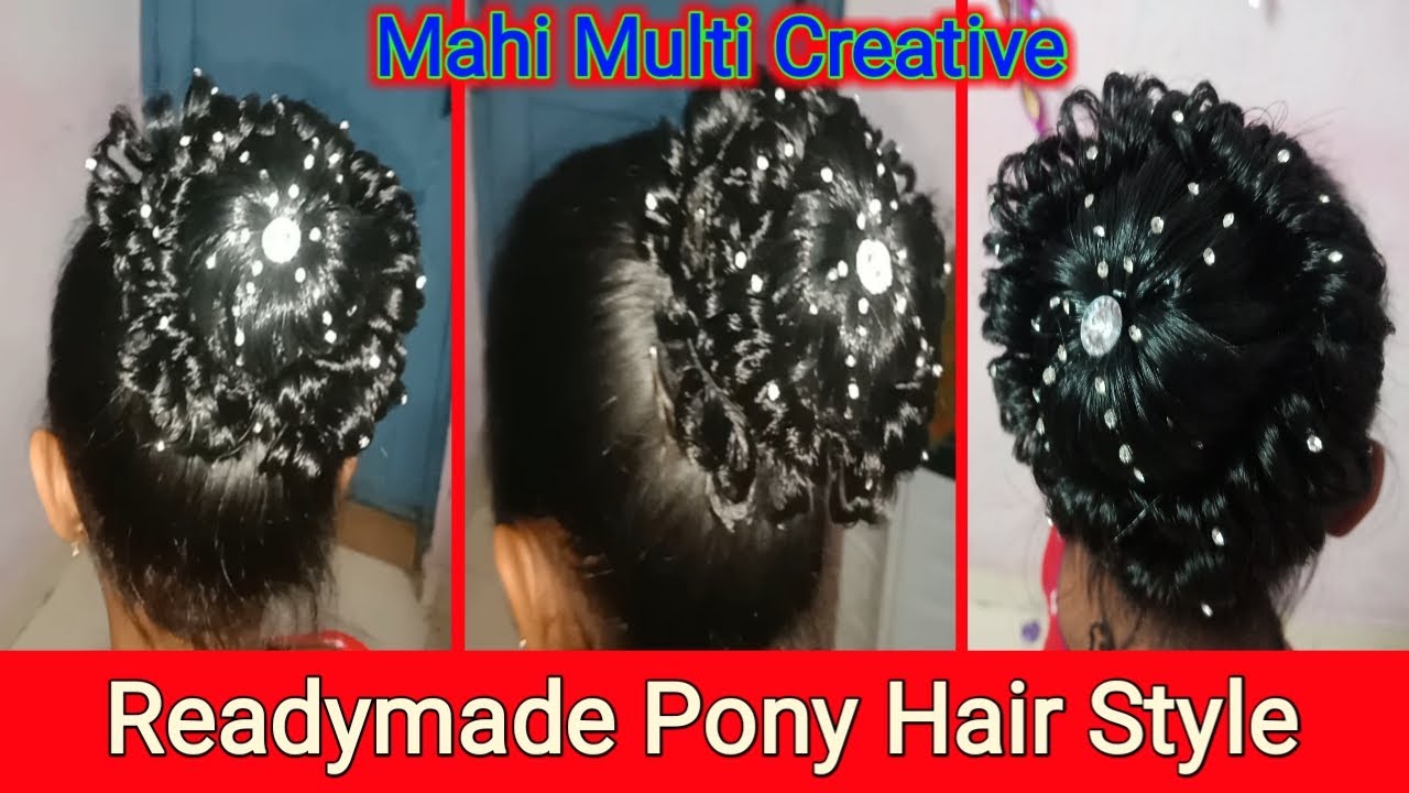 Readymade Pony Hair Style YouTube