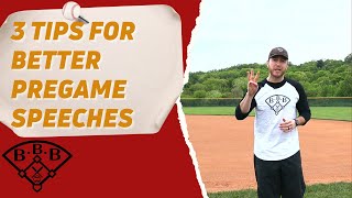 How to Give Your Best Pregame Speech // 3 Tips to Motivate and Prepare Your Players!