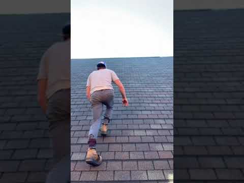 How to walk on steep roofs - YouTube