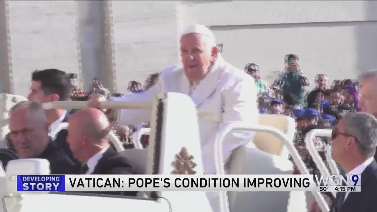 Pope showing 'marked improvement,' could leave hospital soon YouTube