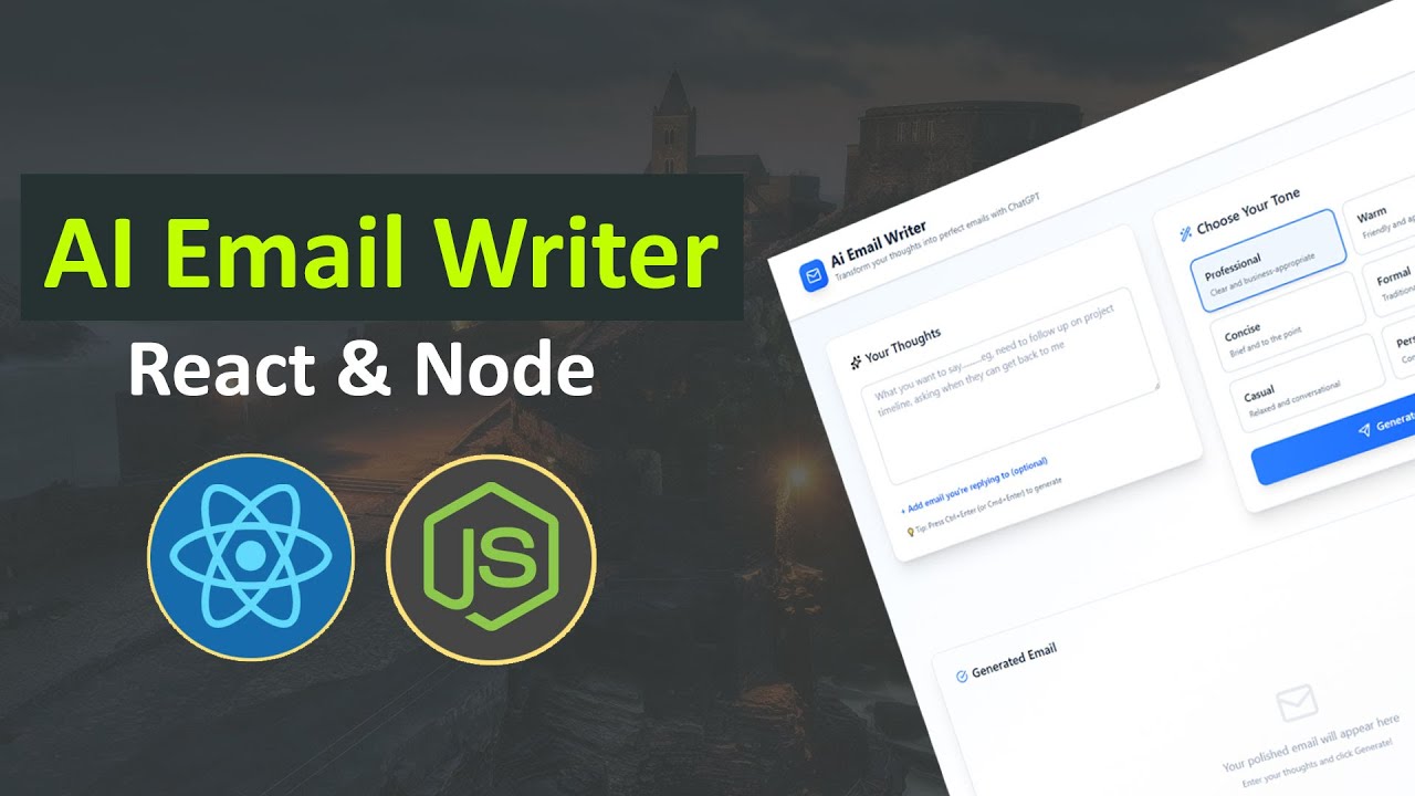 Build An AI Email Generator App in React and Node JS