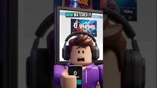 ROBLOX YOUTUBER starts with 0 views, no fans, and almost gives up… #shorts #viralshorts