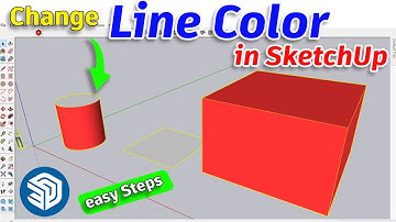 how to change line color in sketchup | Sketchup line colour | sketchup tutorial