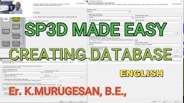 CREATING DATABASE IN SP3D   ENGLISH