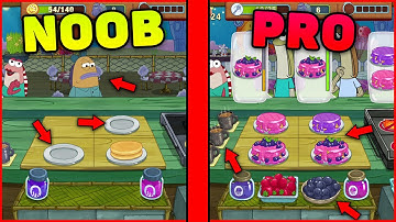 SpongeBob - Krusty Cook Off - Noob vs PRO, fails, funny moments