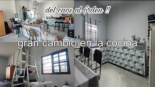 gran cambio en la cocina ✨✅/ del caos al órden / poor fin la pinte