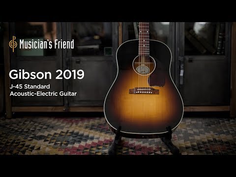 gibson-2019-j-45-standard-vintage-sunburst-acoustic-electric-guitar-demo
