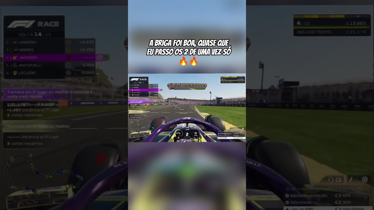 A ultrapassagem deu bom 🔥🔥 #formula1 #f1 #f125 #games #f1shorts #senna #verstappen #corrida #racing