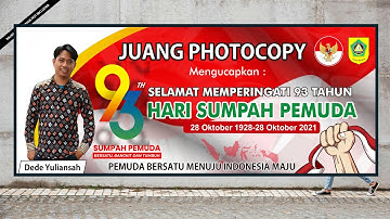 Cara Membuat Desain Spanduk Hari Sumpah Pemuda Coreldraw-Free download