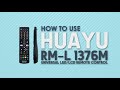 How To Setup HUAYU RM L 1376M Universal LED LCD Remote Control