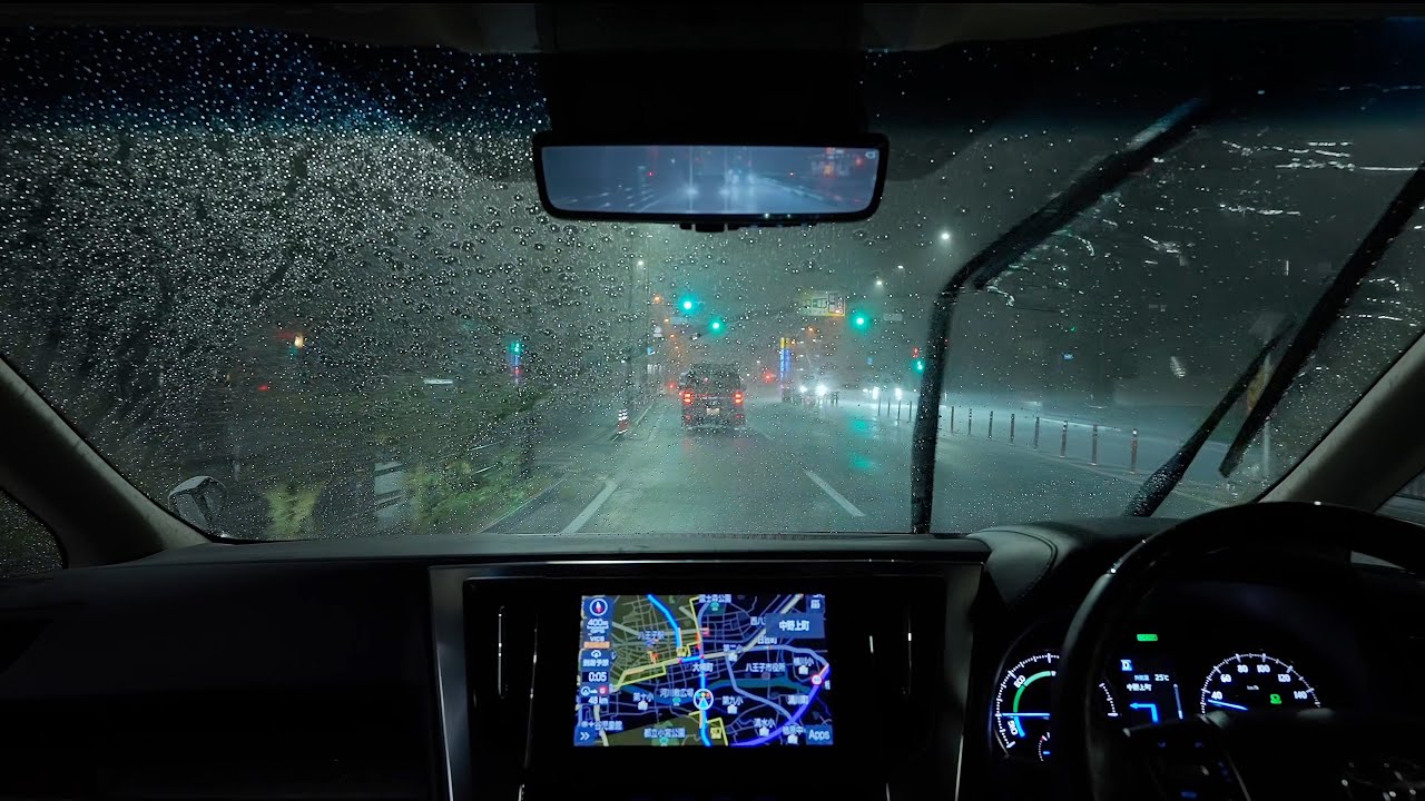 Тайфун, сильный дождь, ночной драйв | 22:00~04:00