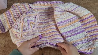 5 Yaş Kiz Çocuk Hirka Yapimi En Kolay Uzun Kol Detayli Anlatimli İki̇ Şi̇ş Örgü Modelleri̇