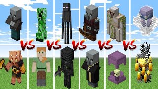 ALL MOBS TOURNAMENT in Minecraft Mob Battle