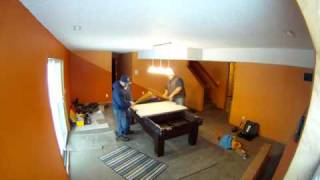 Time Lapse Pool Table Installation