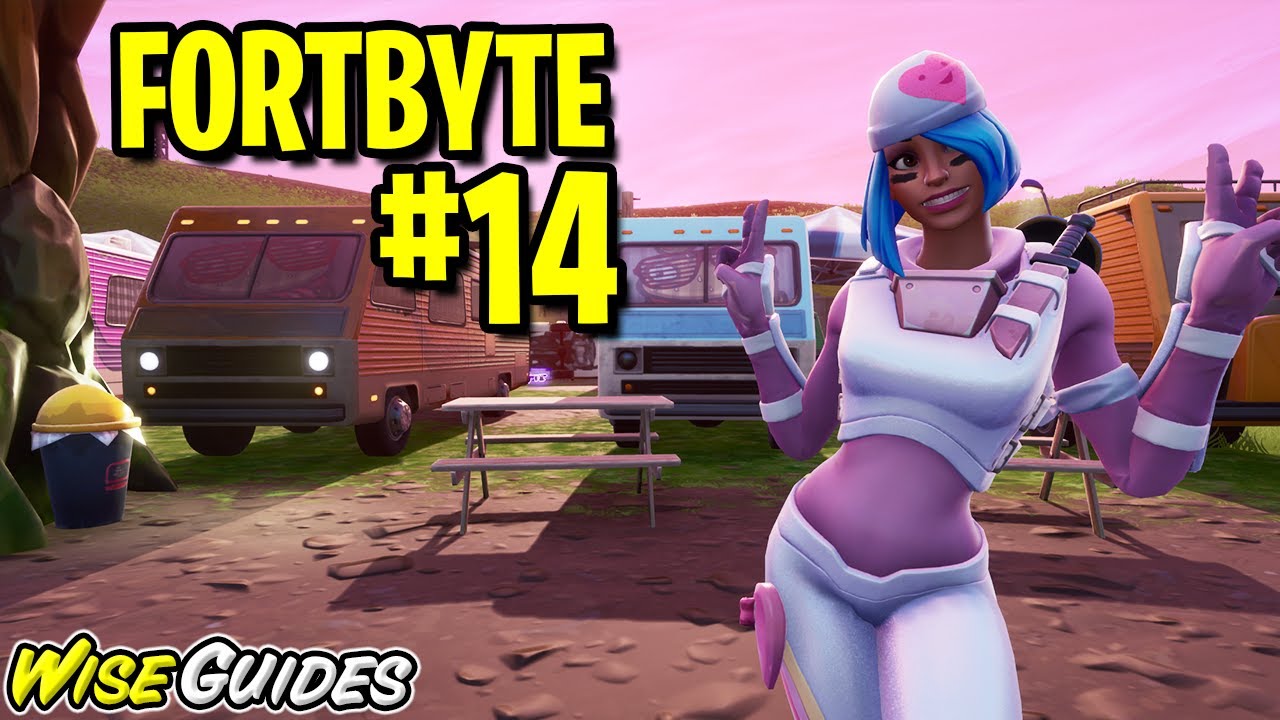 FORTBYTE #14 - Found within an RV Park - Fortbyte 14 Location Guide Fortnite Season 9 Challenges