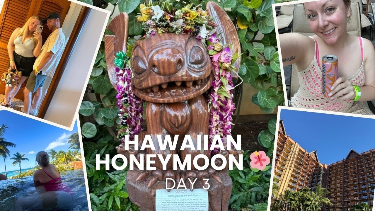 ГАВАЙСКИЙ МЕДОВЫЙ МЕСЯЦ🌺 | Видеоблог Disney Aulani, День 3 | Ленивая река, исследование острова О...