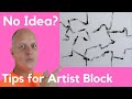 No idea what to paint? Tips for artist block - monoprinting with acrylic paint