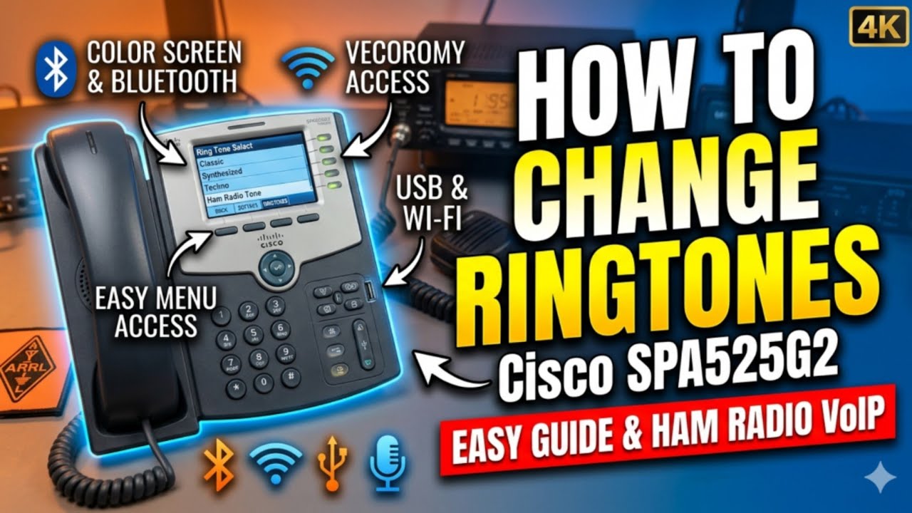Cisco SPA525G2 Ringtone Tutorial: Ham Radio Edition [2025 Update] - YouTube