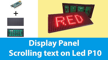 how to make advertising display panel with led p10 and Arduino