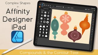 Famous Complex Vector Shapes with Compounds & Contour Tool | Affinity Designer iPad | Vintage Ornaments Profile