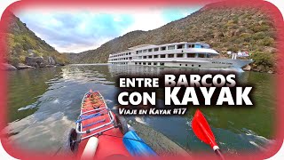 ✅NAVEGO entre GRANDES BARCOS con el KAYAK  Viaje en kayak por río Duero #17
