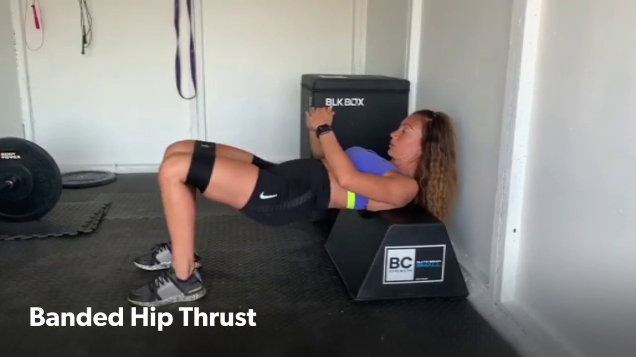 Banded Hip Thrust - YouTube