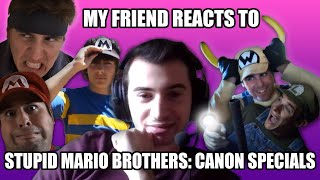 My Friend Reacts to Stupid Mario Brothers CANON SPECIALS For the FIRST Time