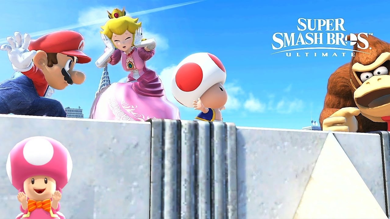 Super Smash Bros Ultimate Team Mario vs Team Bowser at New Donk City ...